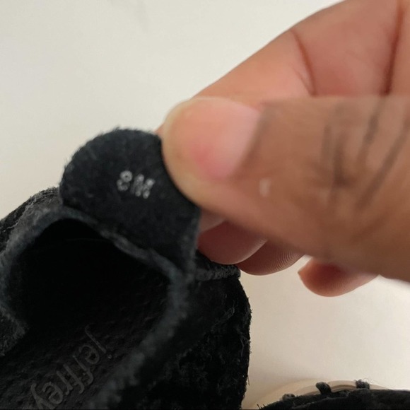 Jeffrey Campbell black perforated suede shoes size 8 - Picture 2 of 5